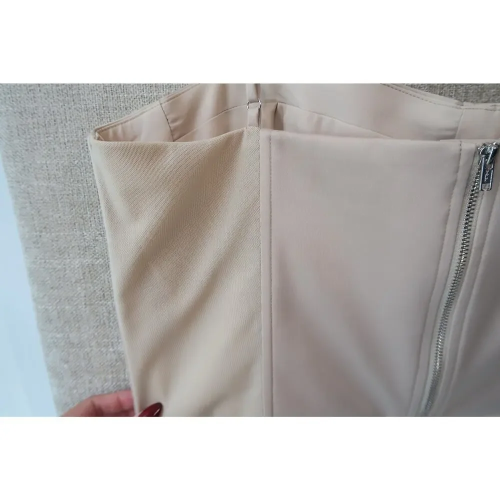 Antonio Melani Nude Structured Bustier Corset Top, Size 12, NWOT